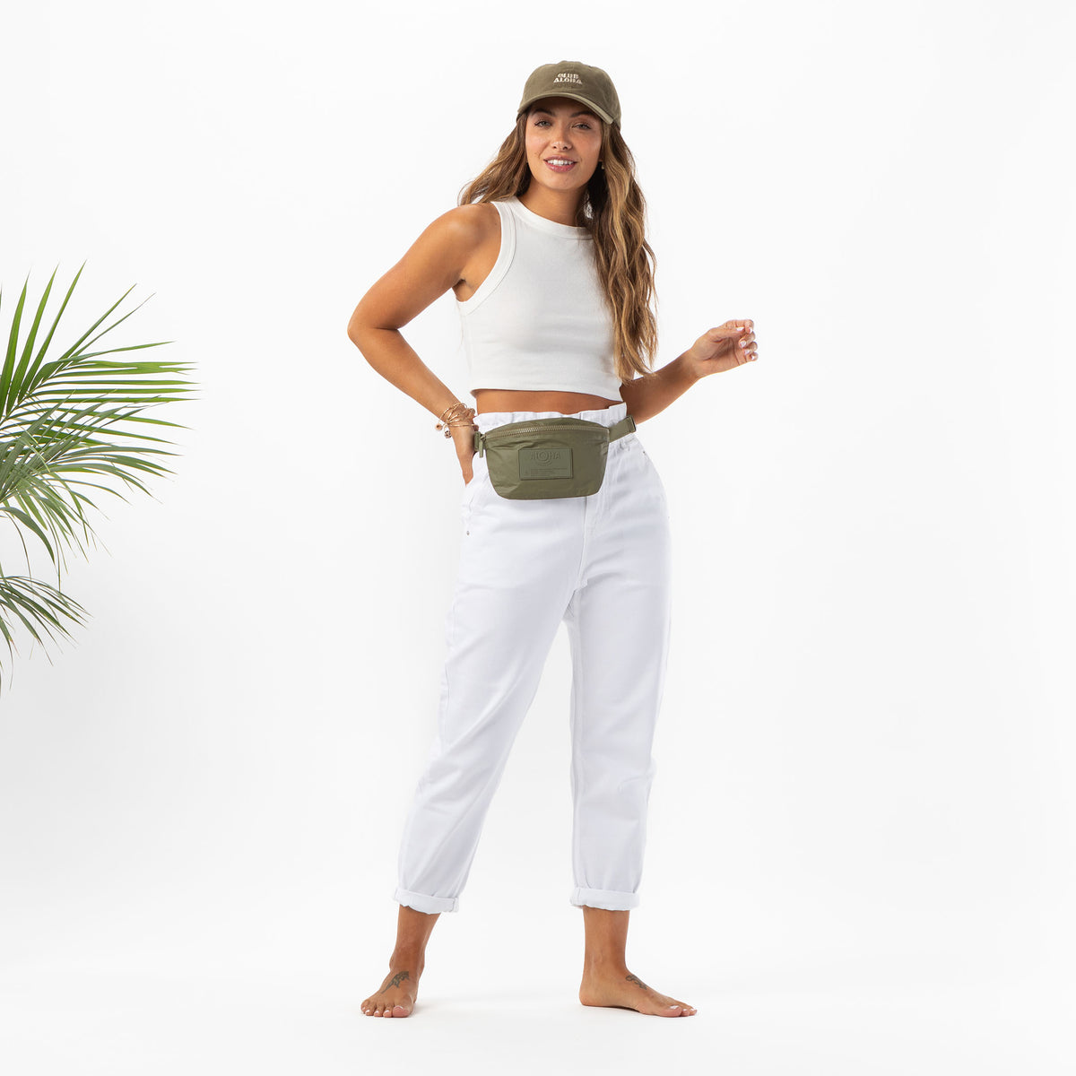 ALOHA COLLECTION MINI HIP PACK / MONOCHROME / OLIVE