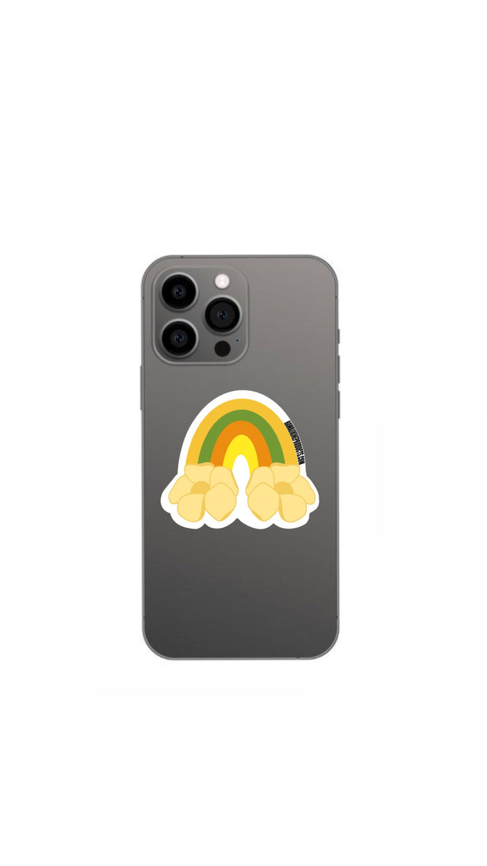 HAWAIIAN KINE PRODUCTS LLC PHONE GRIP - PUA RAINBOW YELLOW