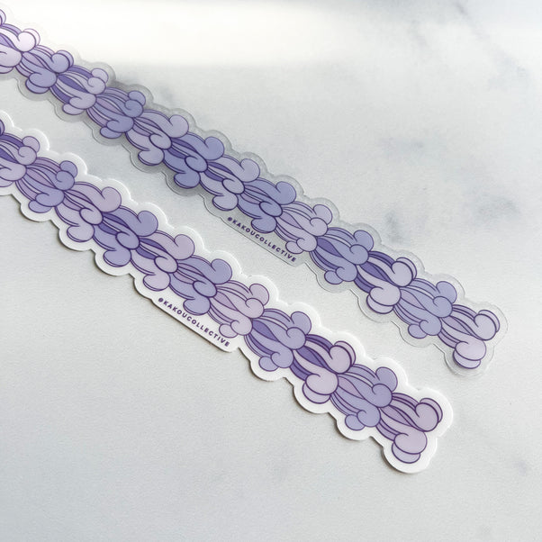 KAKOU COLLECTIVE KALAUNU CROWN FLOWER STRAND LEI STICKER