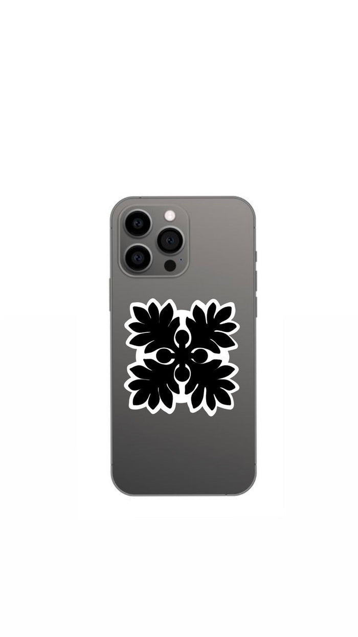 HAWAIIAN KINE PRODUCTS LLC PHONE GRIP - HAWAIIAN QUILT BLACK