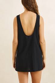 RHYTHM HANALEI MINI DRESS - BLACK