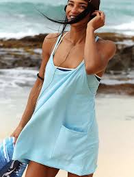FREE PEOPLE MOVEMENT HOT SHOT MINI DRESS - BRIGHT BLUE 7792