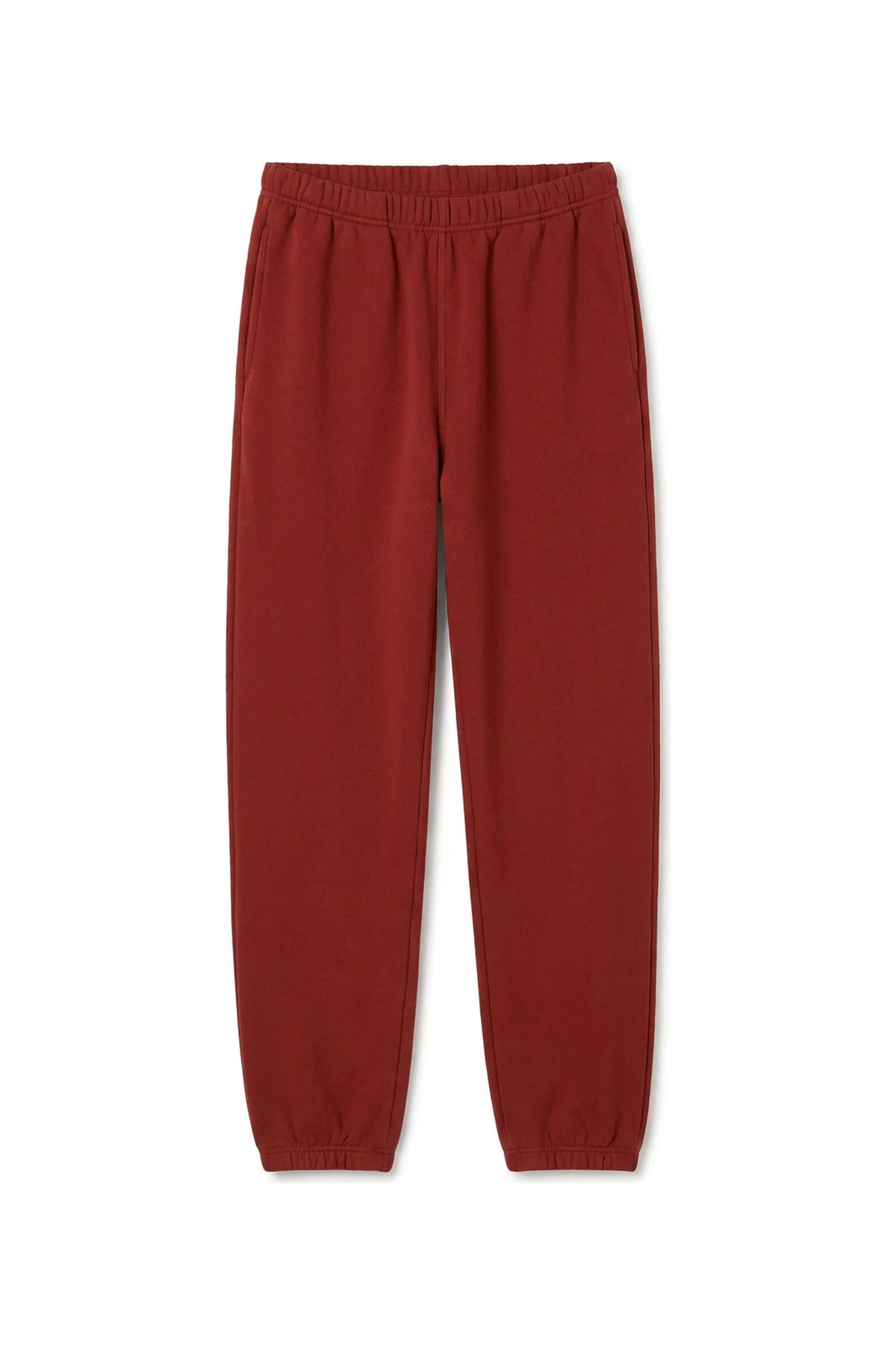 PERFECT WHITE TEE JOHNNY FRENCH TERRY EASY SWEATPANTS -  RUBY RED B25