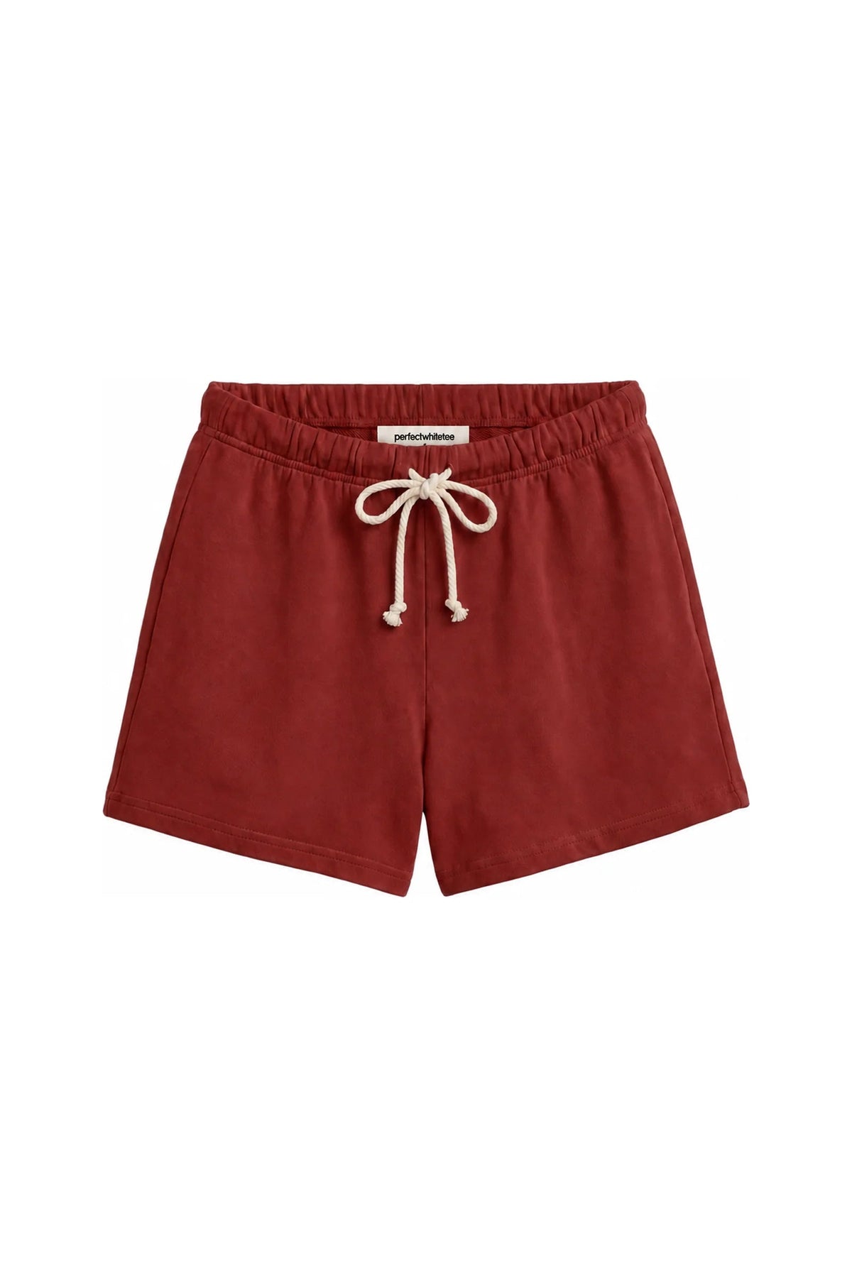 PERFECT WHITE TEE THE LAYLA SWEATSHORTS - RUBY RED B12