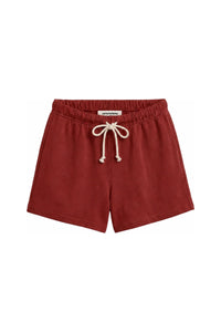 PERFECT WHITE TEE THE LAYLA SWEATSHORTS - RUBY RED B12