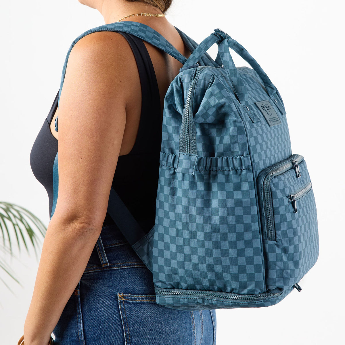ALOHA COLLECTION LE BEBE / PETITE CHECK / SLATE