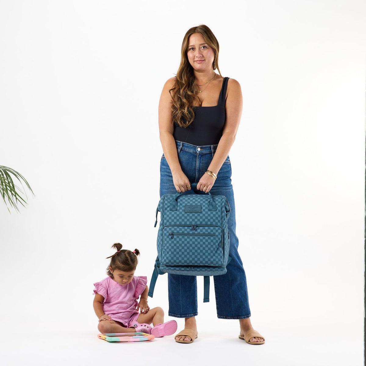 ALOHA COLLECTION LE BEBE / PETITE CHECK / SLATE