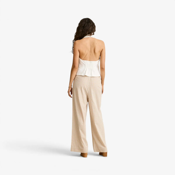 RHYTHM LOUSIE TIE HALTER TOP - WHITE