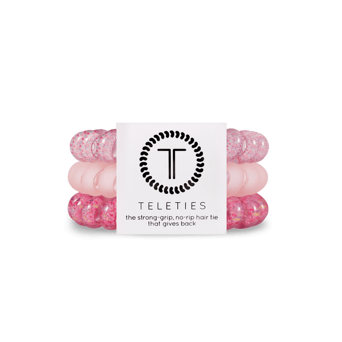 TELETIES HAIR TIE LARGE - MADE ME BLUSH