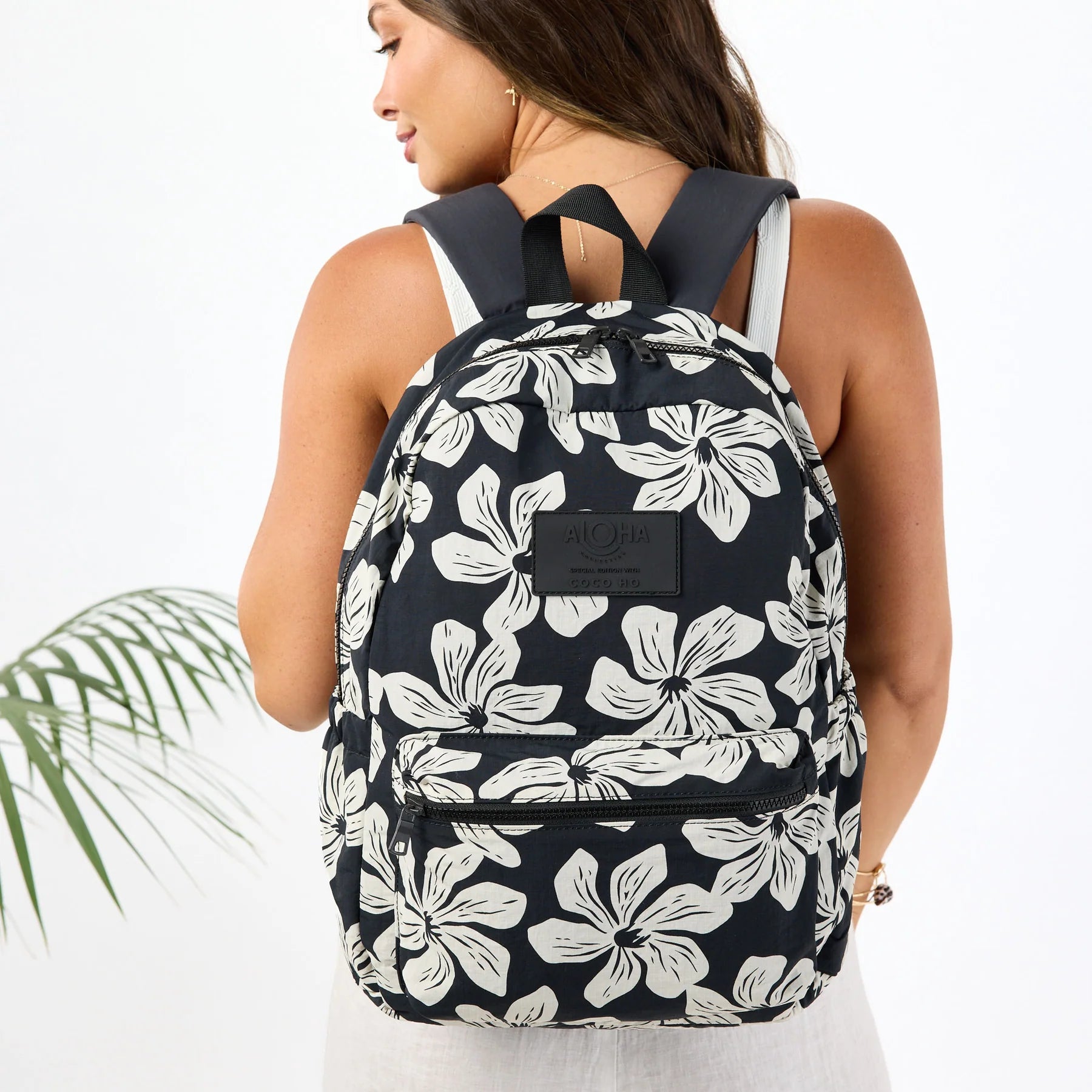 ALOHA COLLECTION BACKPACK / NA'U BY COCO HO / SANDSTONE BLACK