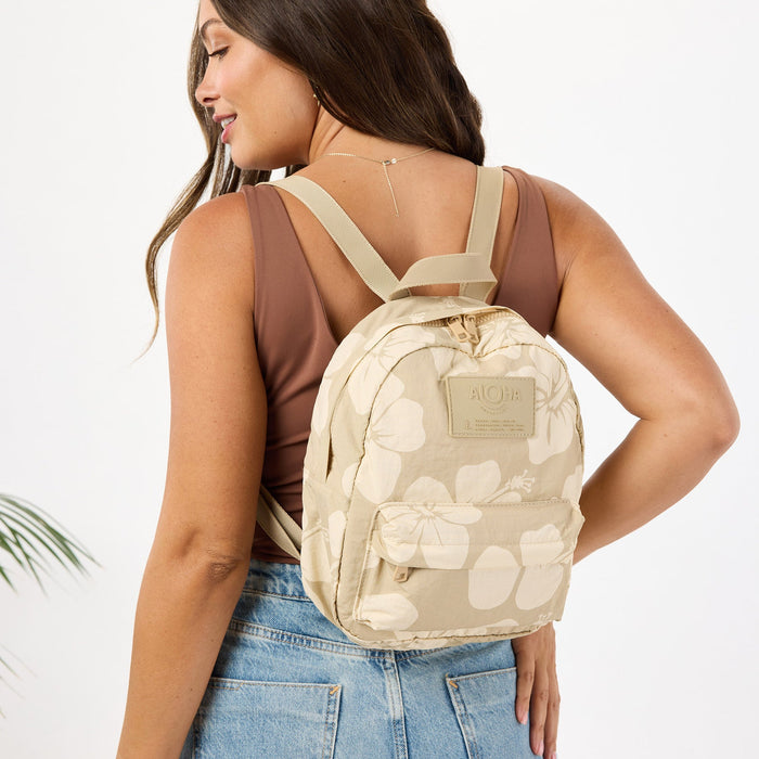 ALOHA COLLECTION MINI BACKPACK / HANA HOU / CREME DUNE