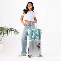 ALOHA COLLECTION NYLON ZIPPER TOTE / TAHAA / TIDE