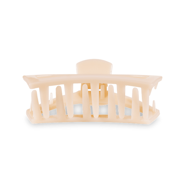 TELETIES OPEN MEDIUM HAIR CLIP - ALMOND BEIGE