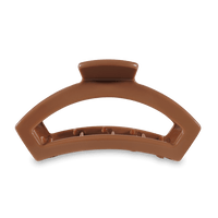 TELETIES OPEN LARGE HAIR CLIP - CLASSIC CARAMEL