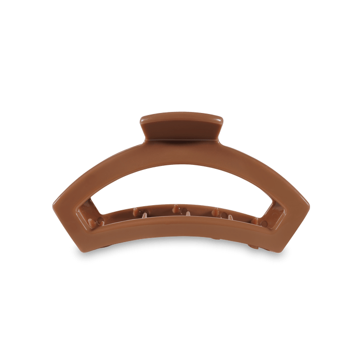 TELETIES OPEN MEDIUM HAIR CLIP - CLASSIC CARAMEL