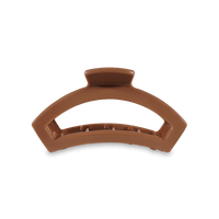 TELETIES OPEN MEDIUM HAIR CLIP - CLASSIC CARAMEL