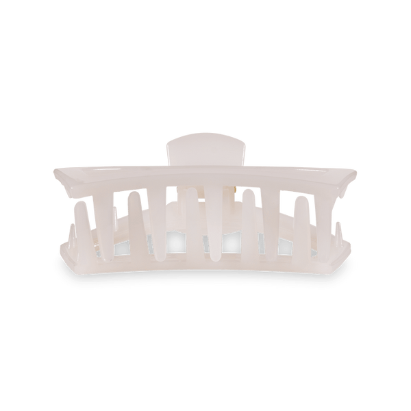 TELETIES OPEN MEDIUM HAIR CLIP - COCONUT WHITE