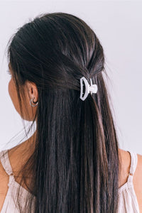 TELETIES OPEN TINY HAIR CLIP - COCONUT WHITE