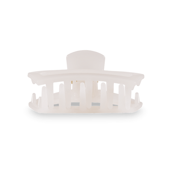 TELETIES OPEN TINY HAIR CLIP - COCONUT WHITE