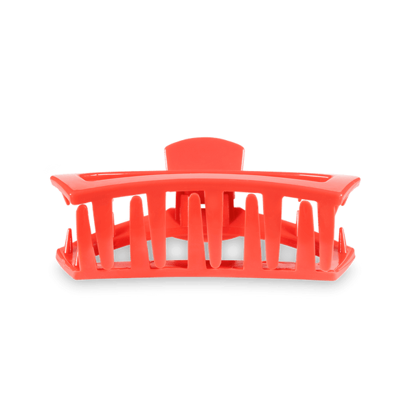 TELETIES OPEN MEDIUM HAIR CLIP - CORAL