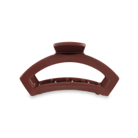 TELETIES OPEN MEDIUM HAIR CLIP - CLASSIC NUTMEG