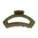 TELETIES OPEN LARGE HAIR CLIP - CLASSIC OLIVE