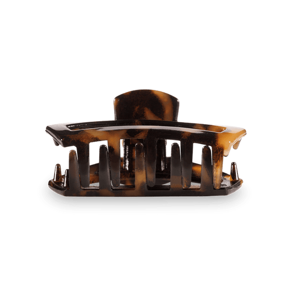 TELETIES OPEN TINY HAIR CLIP - TORTOISE
