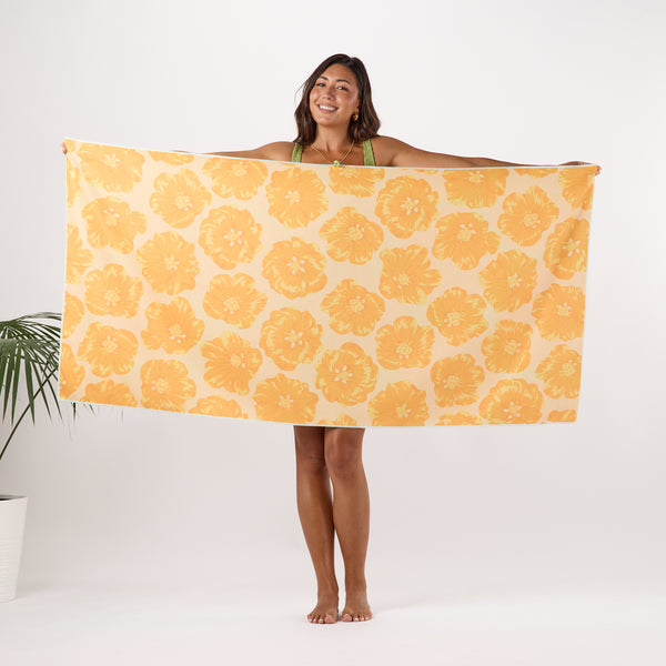 ALOHA COLLECTION QUICK DRY TOWEL / PUA ILIMA / GOLDEN