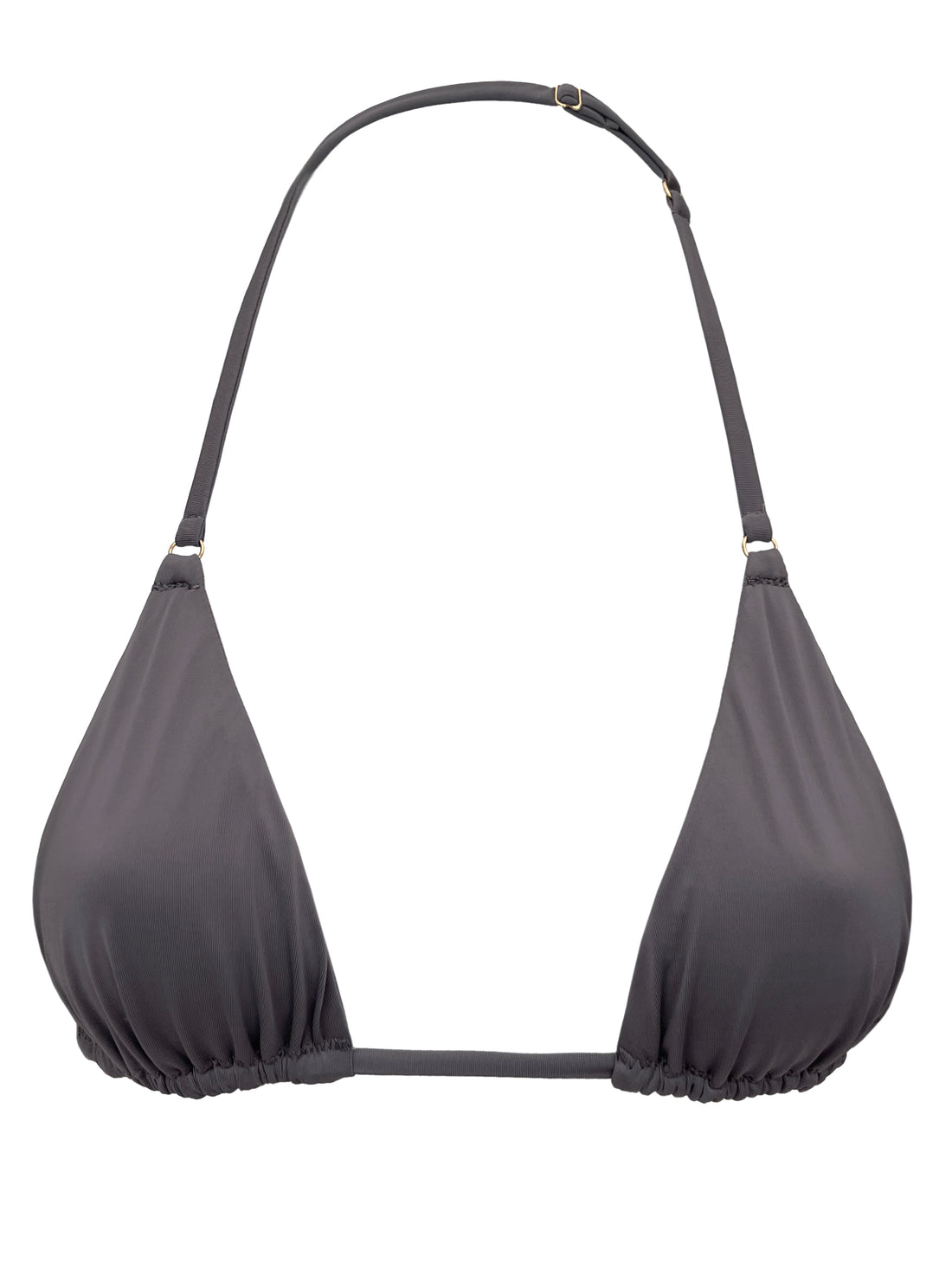 ◆ROCKCAKE◆ Linea Eyelet Bikini Top Charcoal SLATE SWIM RAIN TOP - CHARCOAL – Work It Out