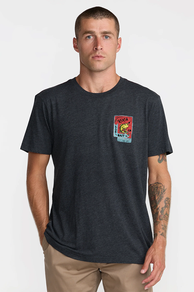 RVCA LIVE BAIT SHORT SLEEVE - BLK