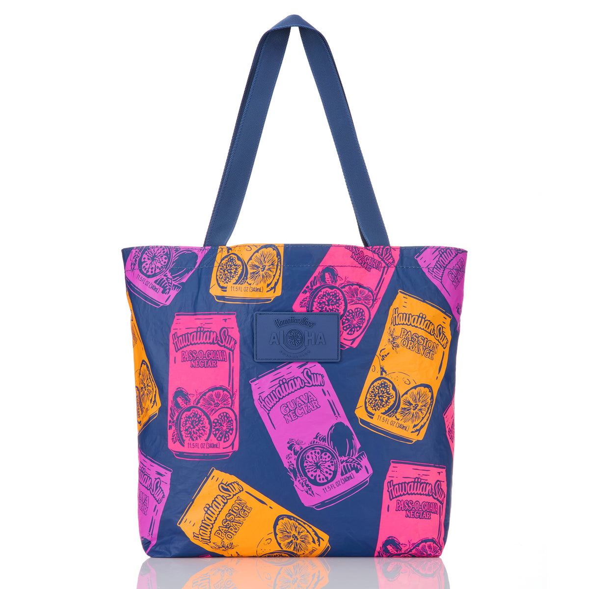 ALOHA COLLECTION REVERSIBLE TOTE / HAWAIIAN SUN SUMMERTIME / POG NAVY