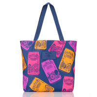 ALOHA COLLECTION REVERSIBLE TOTE / HAWAIIAN SUN SUMMERTIME / POG NAVY