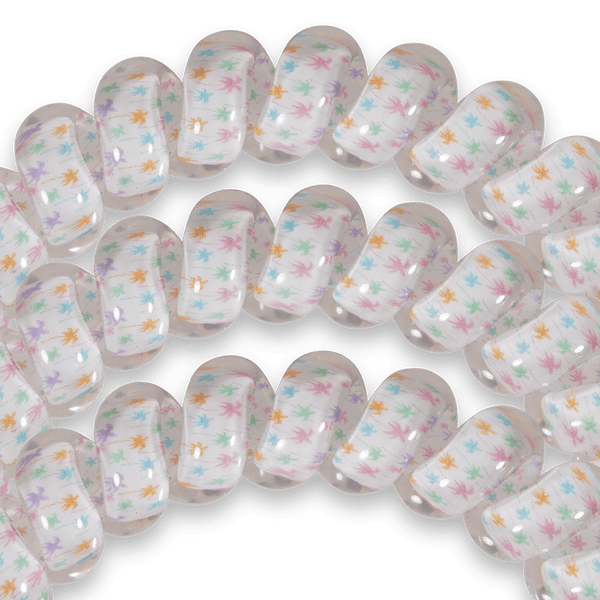 TELETIES HAIR TIE SMALL - SHAKE YOUR PALM PALMS