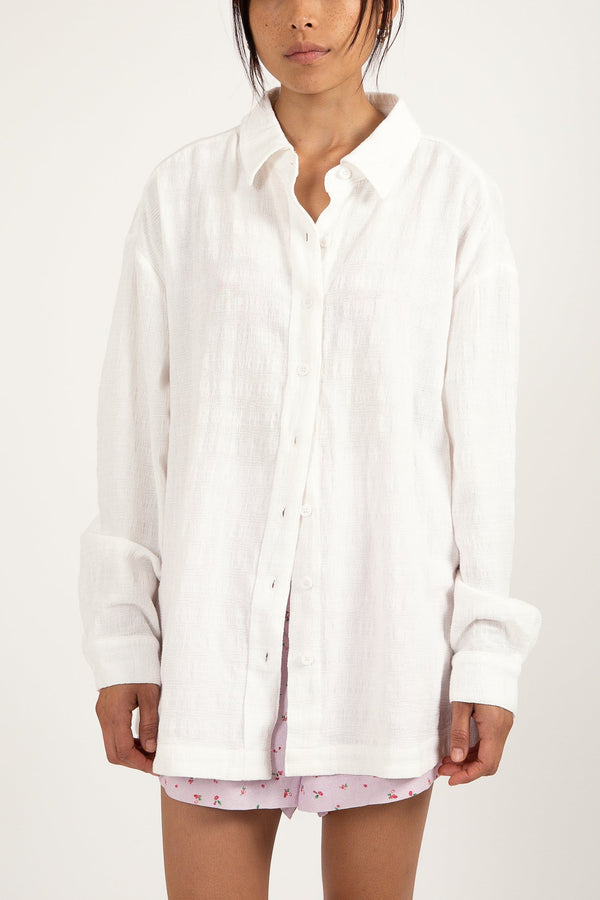 RHYTHM SHORE OVERSIZED SHIRT | WHITE