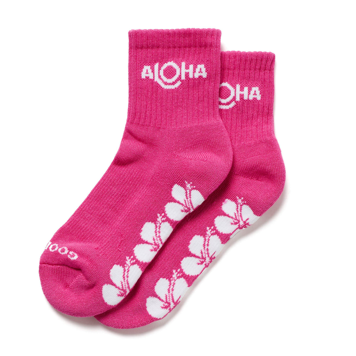 ALOHA COLLECTION SHORTIE SOCK / ALOHA HANA HOU / PINK