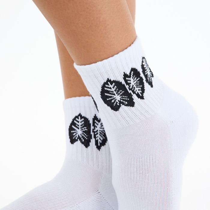 ALOHA COLLECTION ALOHA SHORTIE SOCK / KALO / BLACK