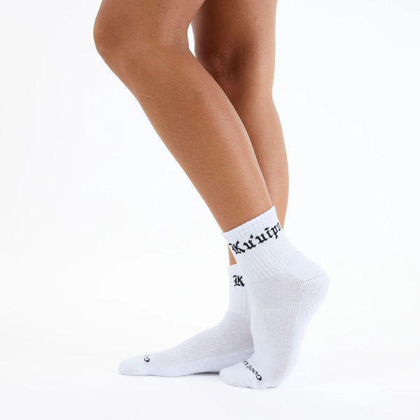 ALOHA COLLECTION KUUIPO SHORTIE SOCK / BLACK