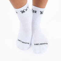 ALOHA COLLECTION KUUIPO SHORTIE SOCK / BLACK