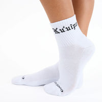 ALOHA COLLECTION KUUIPO SHORTIE SOCK / BLACK