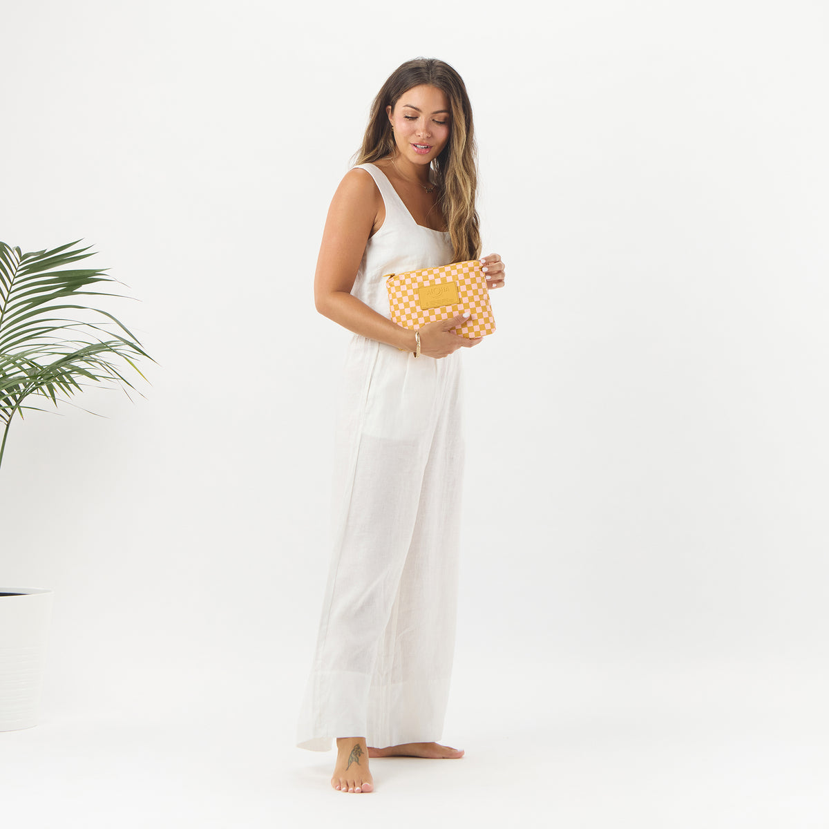 ALOHA COLLECTION SMALL / PETITE CHECK / HEY GIRL/HOT MUSTARD