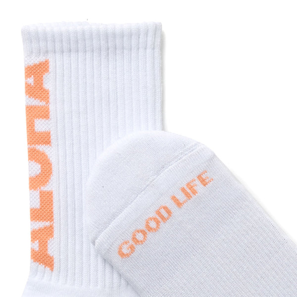 ALOHA COLLECTION ALOHA CREW SOCK / HANA HOU / NECTARINE