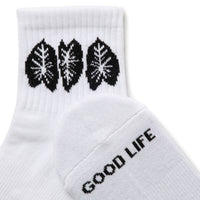 ALOHA COLLECTION ALOHA SHORTIE SOCK / KALO / BLACK
