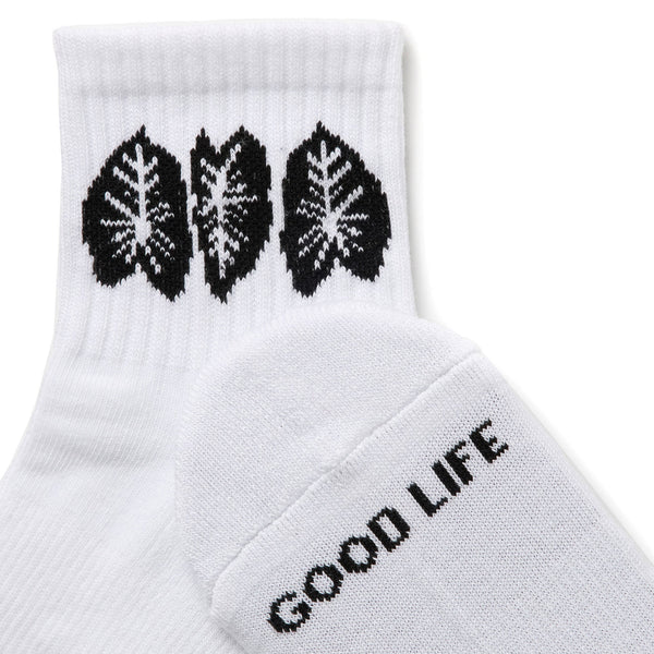 ALOHA COLLECTION ALOHA SHORTIE SOCK / KALO / BLACK
