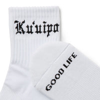ALOHA COLLECTION KUUIPO SHORTIE SOCK / BLACK