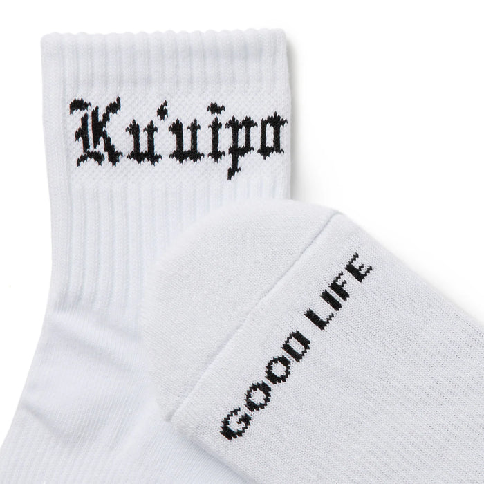 ALOHA COLLECTION KUUIPO SHORTIE SOCK / BLACK
