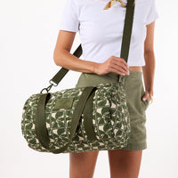 ALOHA COLLECTION SPORTY DUFFLE / LATTICE / OLIVE