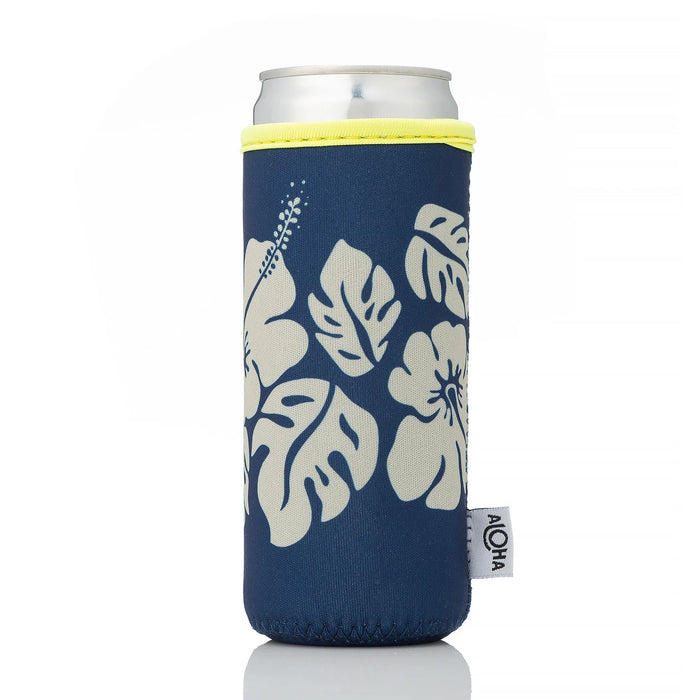 ALOHA COLLECTION TALL COLDIE / BI HIBISCUS / NAVY