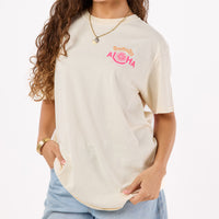 ALOHA COLLECTION TEE / HAWAIIAN SUN SUMMERTIME / NATURAL