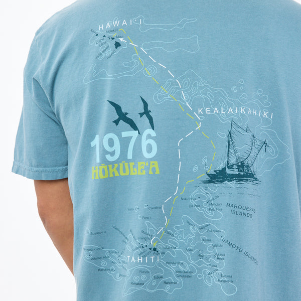 ALOHA COLLECTION TEE / HOKULEA / ICE BLUE