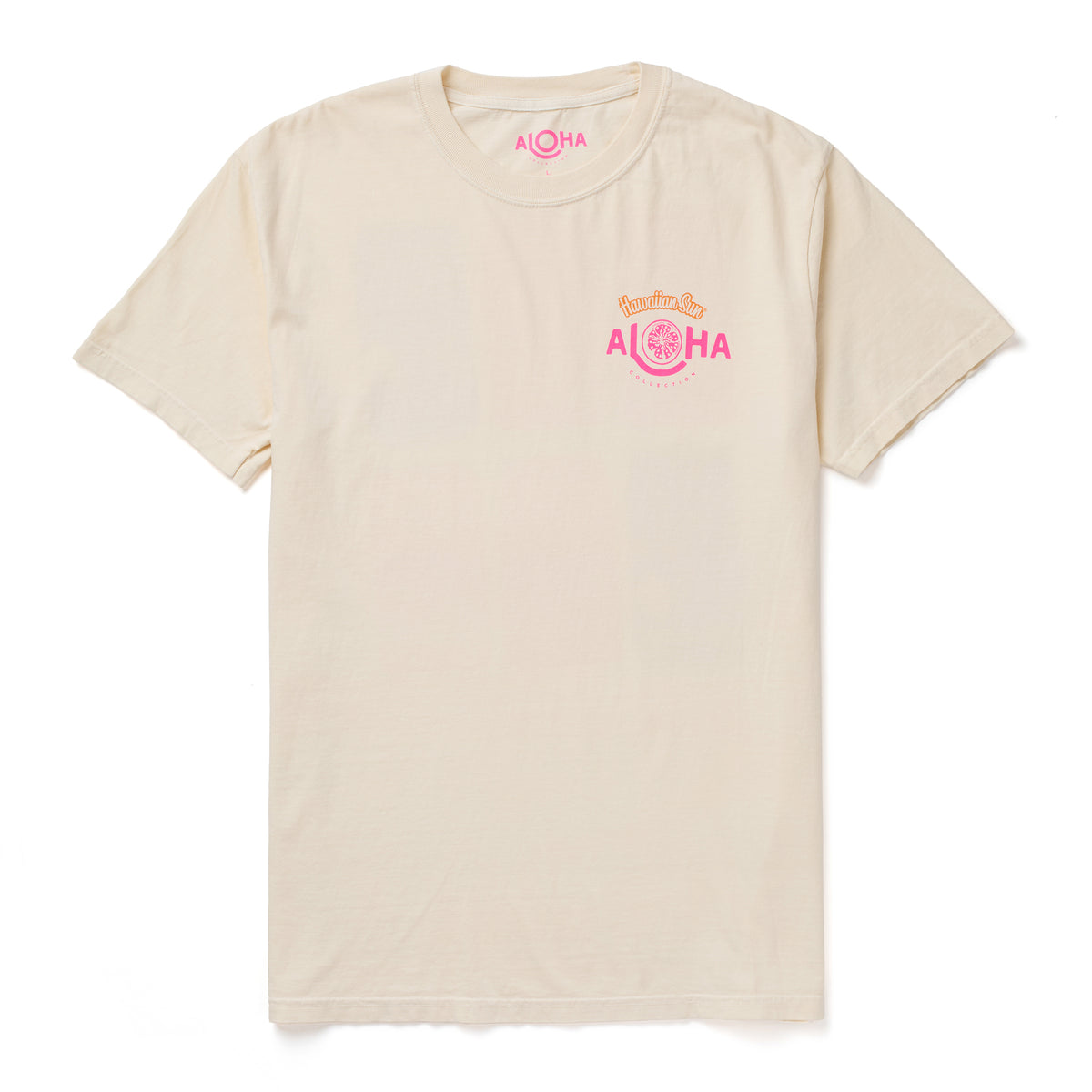 ALOHA COLLECTION TEE / HAWAIIAN SUN SUMMERTIME / NATURAL